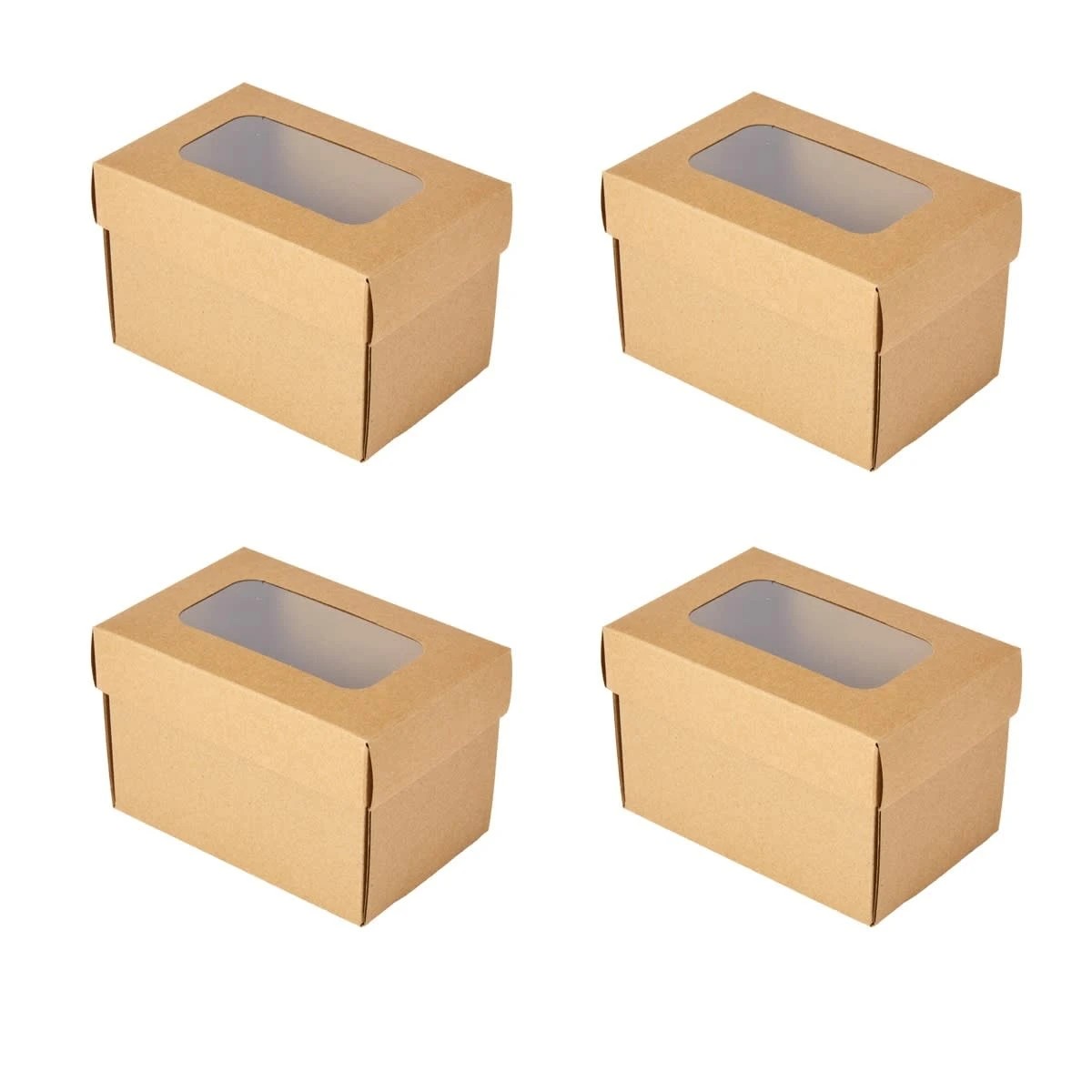 2 4 Pack Small Rectangle Grazing Boxes with Lids, 2 of 9