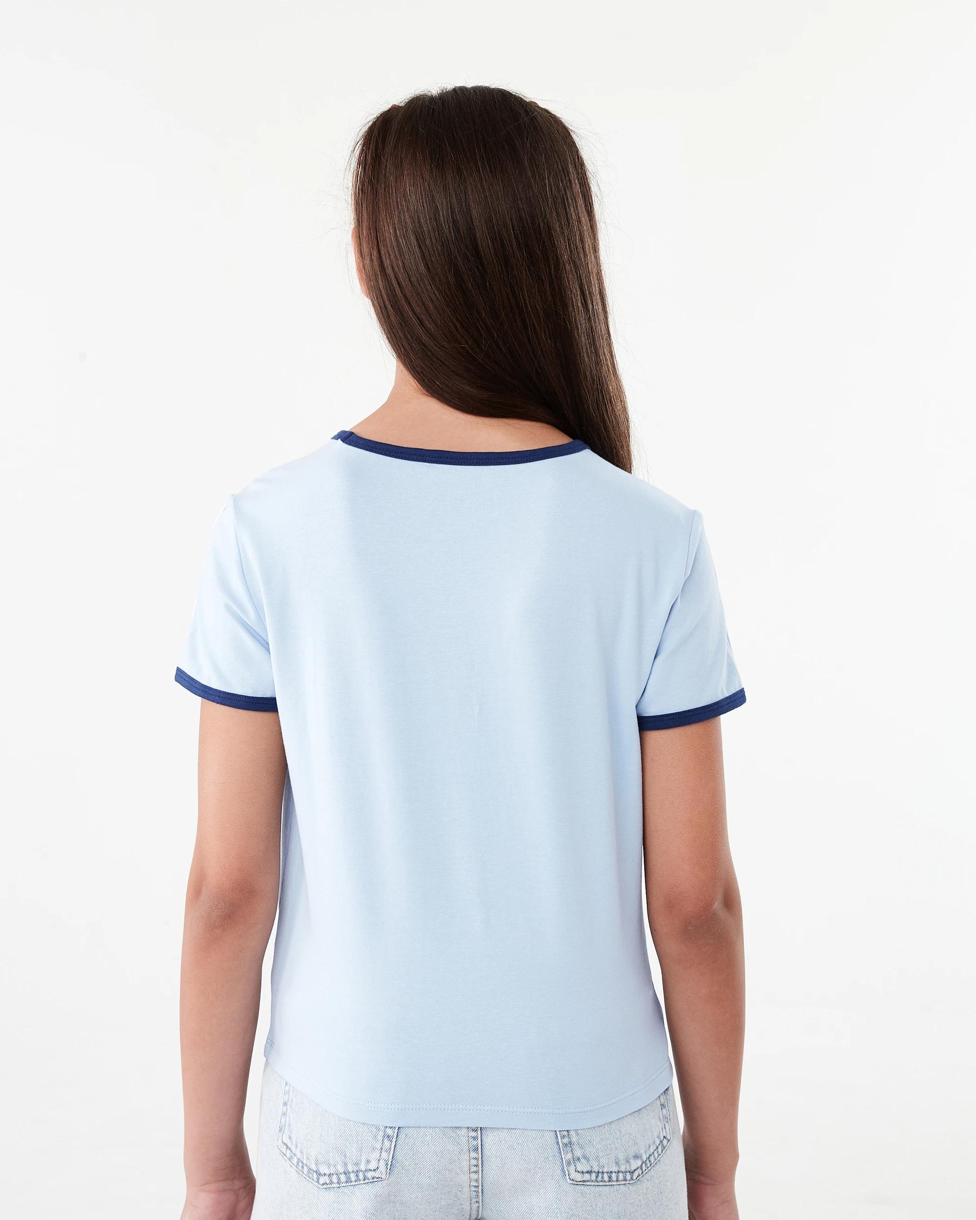 2 Short Sleeve Ringer T-shirt Blu T Club, 2 of 8