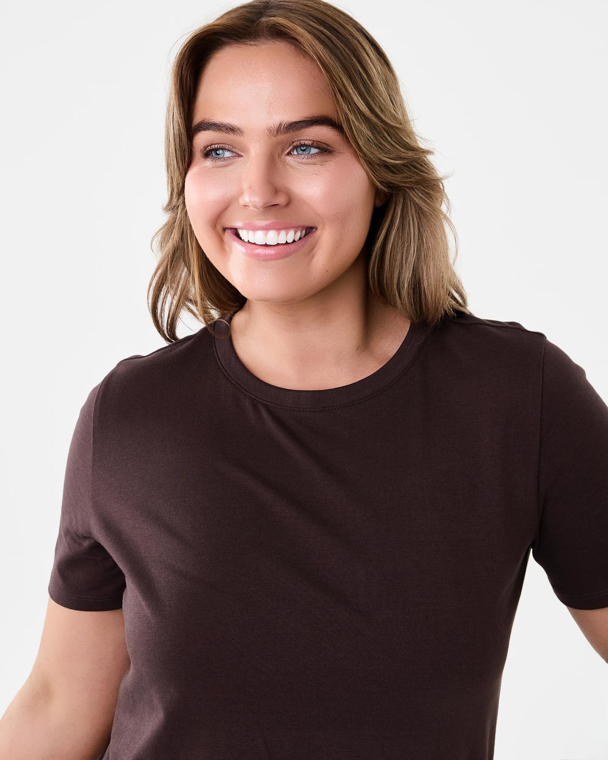 4 Short Sleeve Cotton T-shirt Melt Brown, 4 of 5
