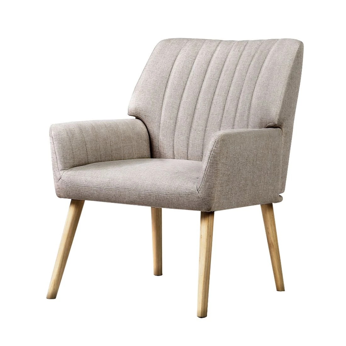 1 Artiss Armchair Fabric  Sebastini - Beige, 1 of 6