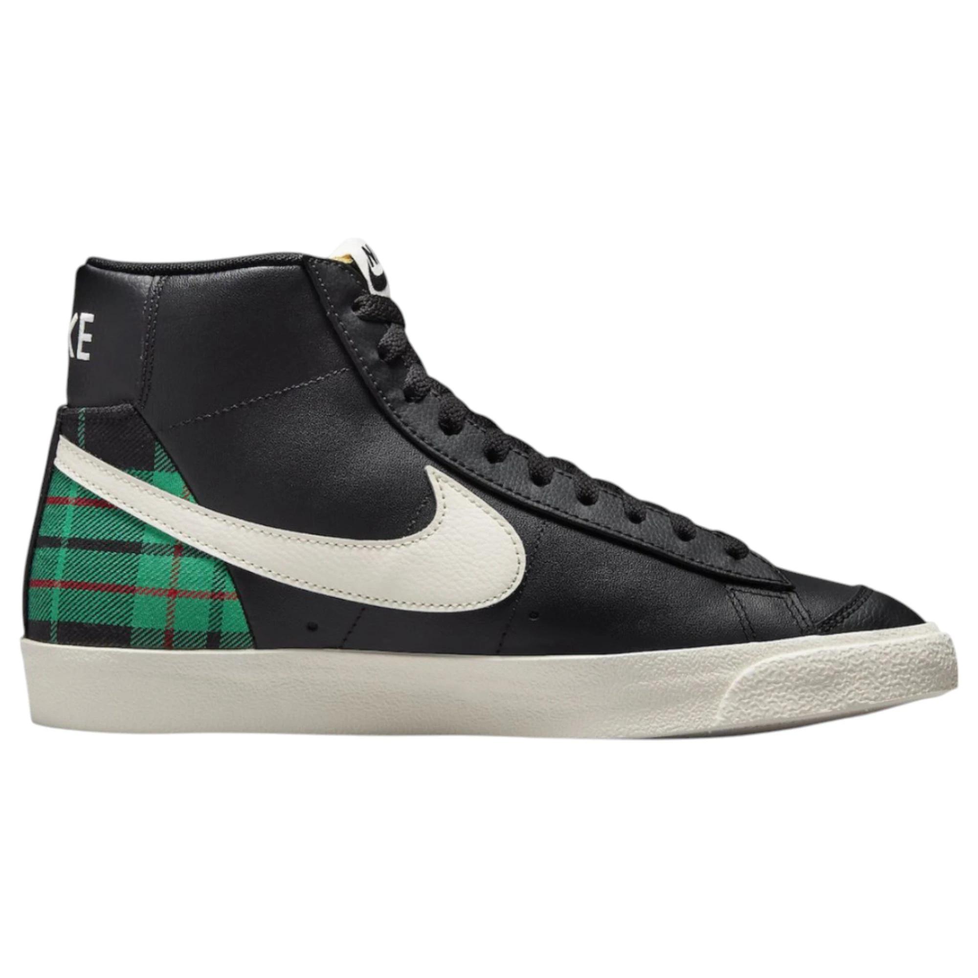 2 Nike Mens Blazer Mid 77 Black/ Green Athletic Shoes BLACK/GREEN, 2 of 6