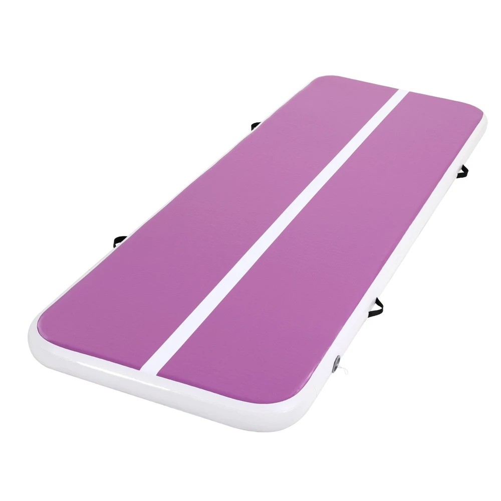 Everfit 3M Air Track Gymnastics Tumbling Exercise Yoga Mat W/ Pump Inflatable Purple main image 1