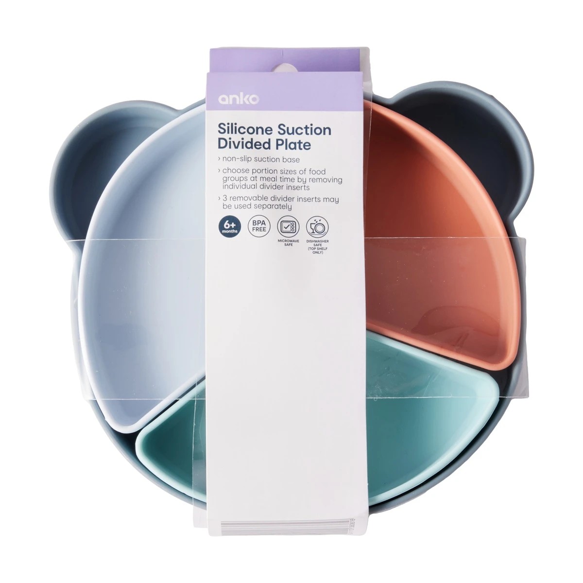 7 Silicone Suction Divided Plate, 7 of 7