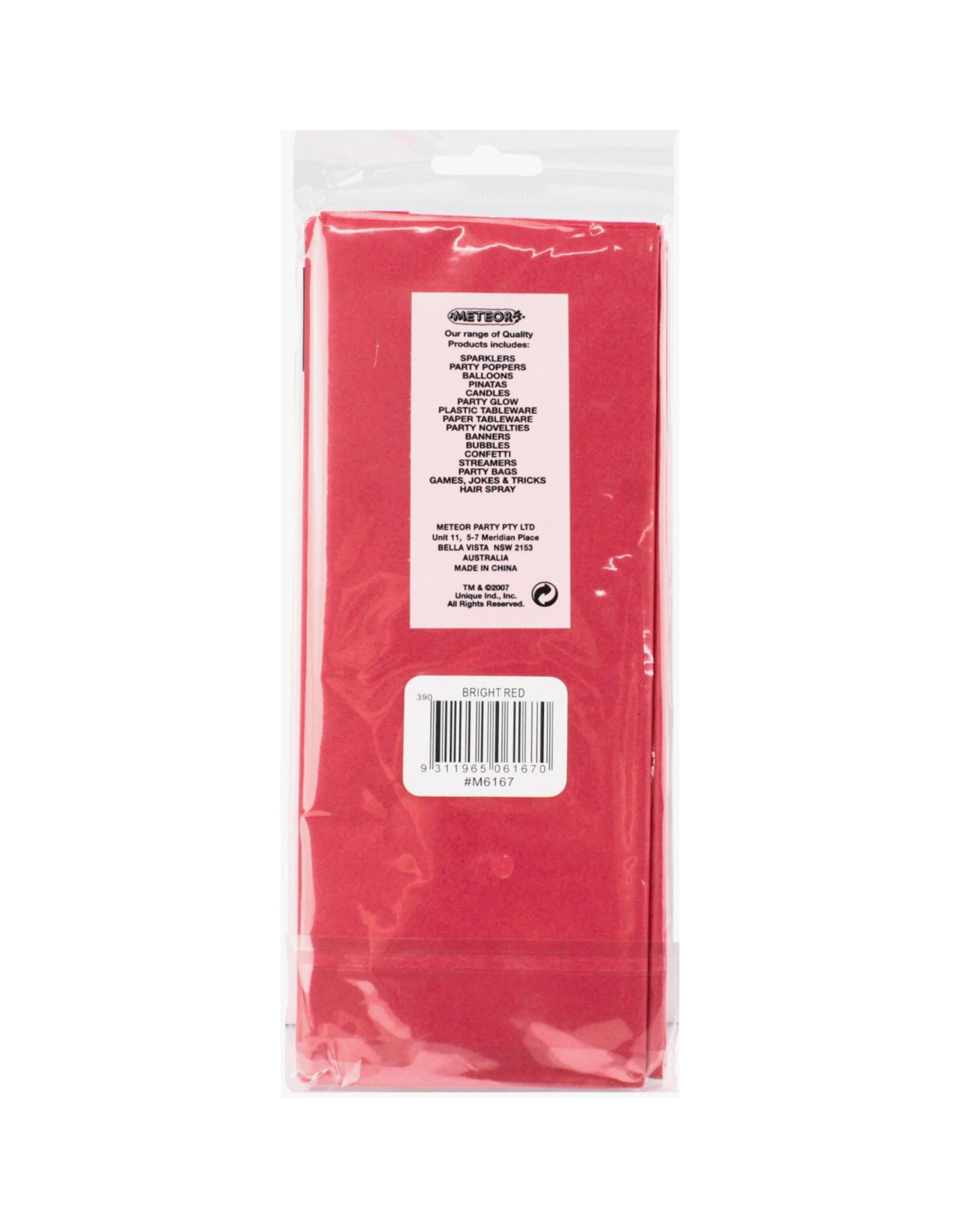 2 Unique Bright Tissue Paper 10 Sheets - Red, 2 of 2