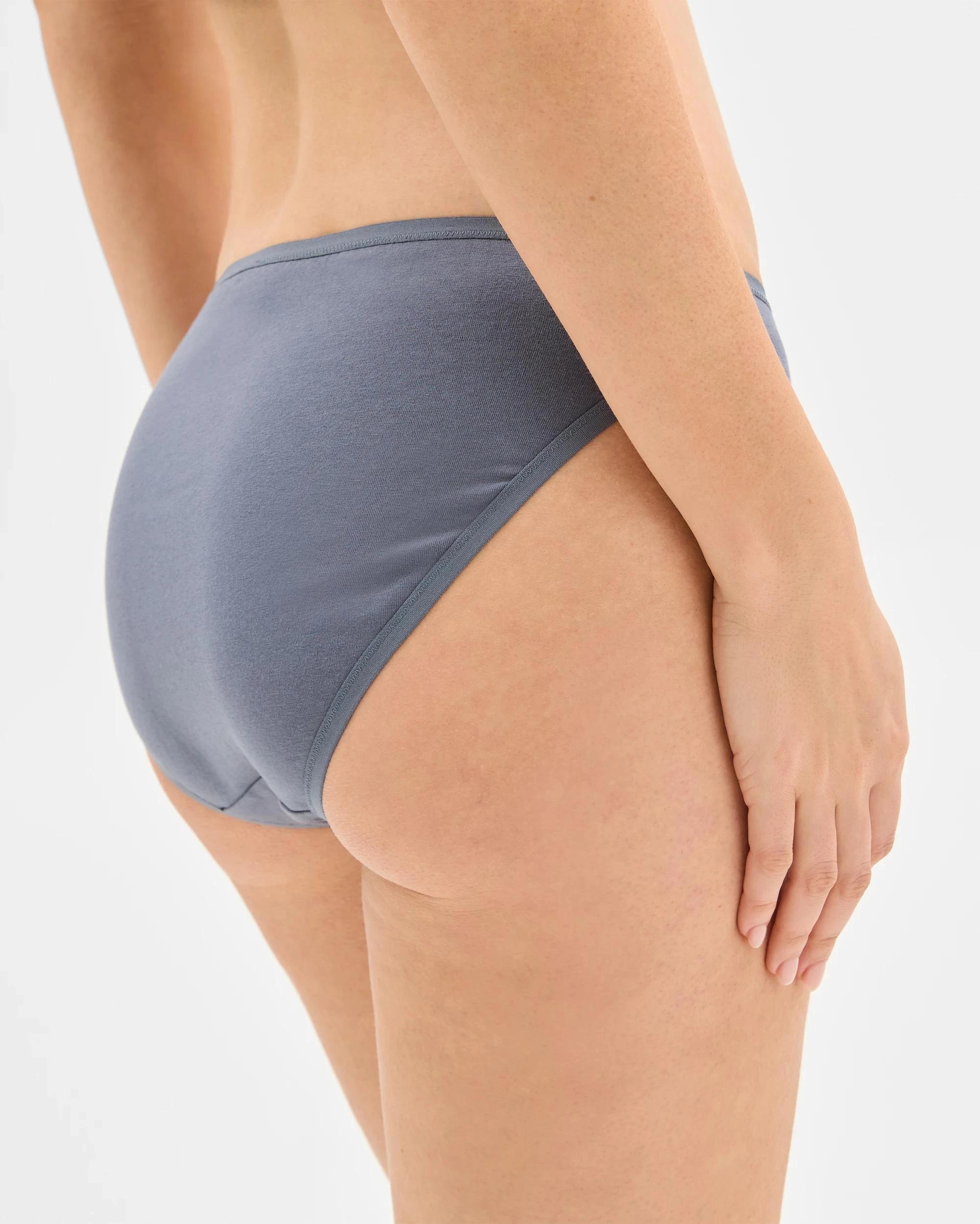 4 Target Woman Womens Australian Cotton Blend Bikini Briefs 5 Pack BLUES, 4 of 4