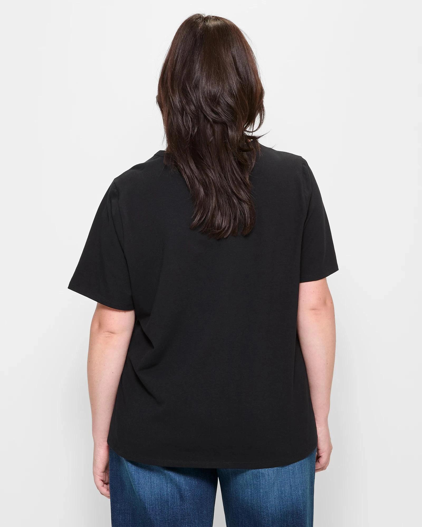 9 Target Plus Size Australian Cotton T-Shirt BLACK, 9 of 10