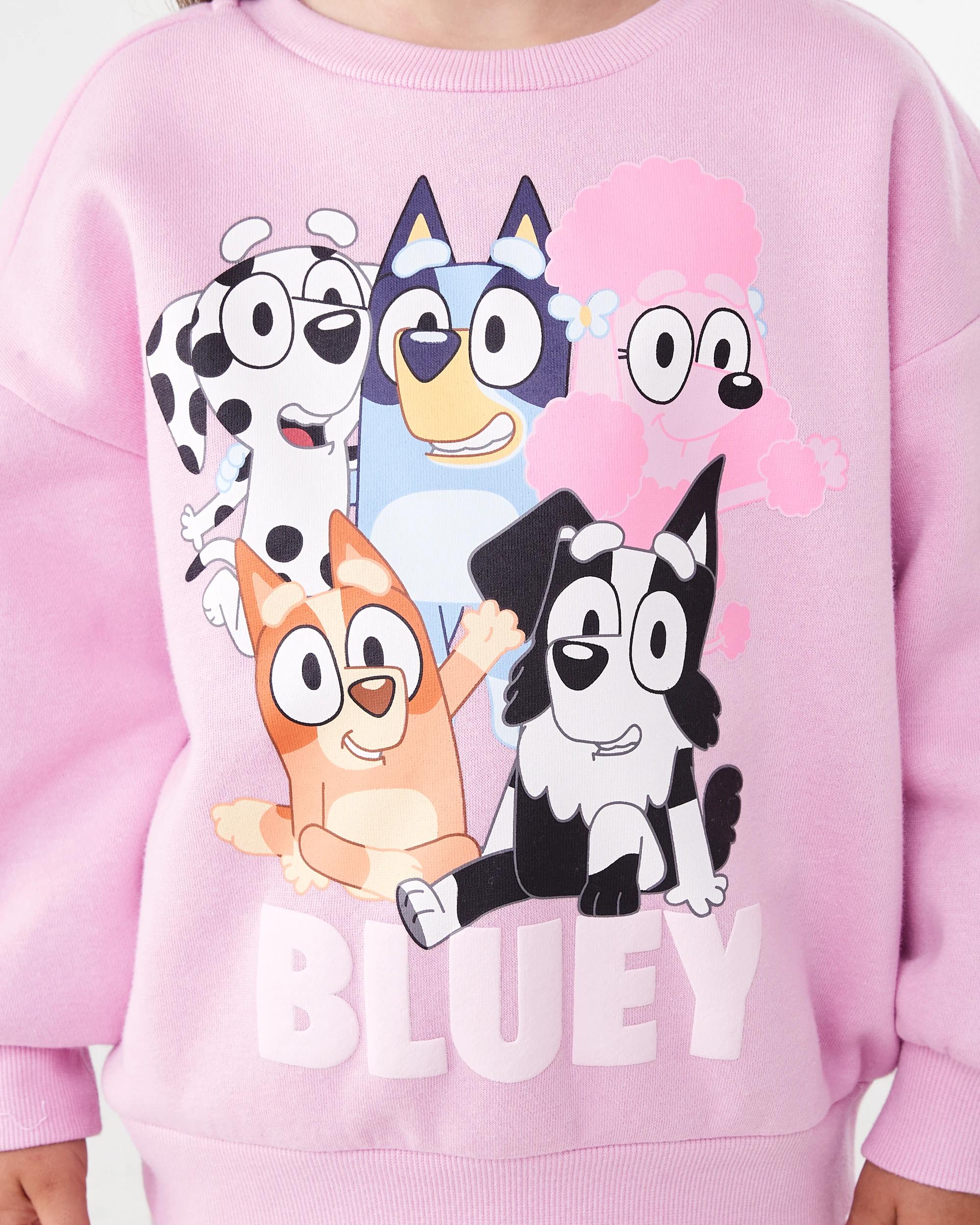 4 Bluey License Oversized Crew Neck Sweatshirt Bluey, 4 of 7
