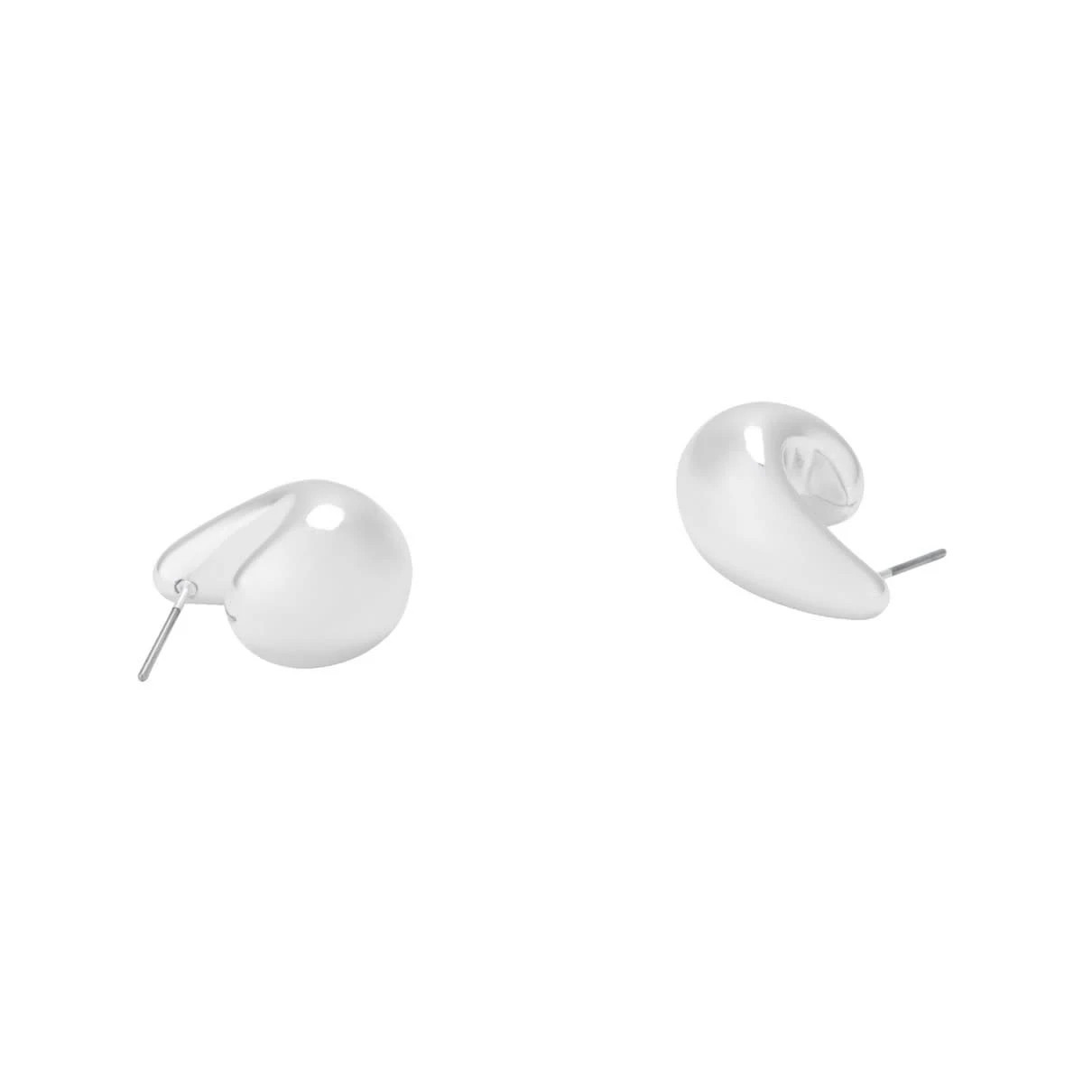 3 Mini Teardrop Earrings - Silver Tone, 3 of 4