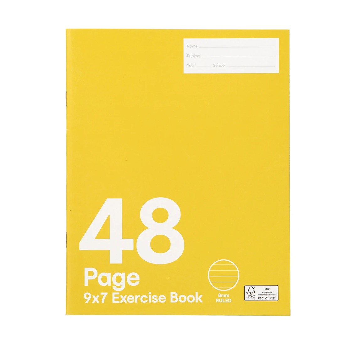 1 9in. x 7in. Exercise Book - 48 Pages, 1 of 6