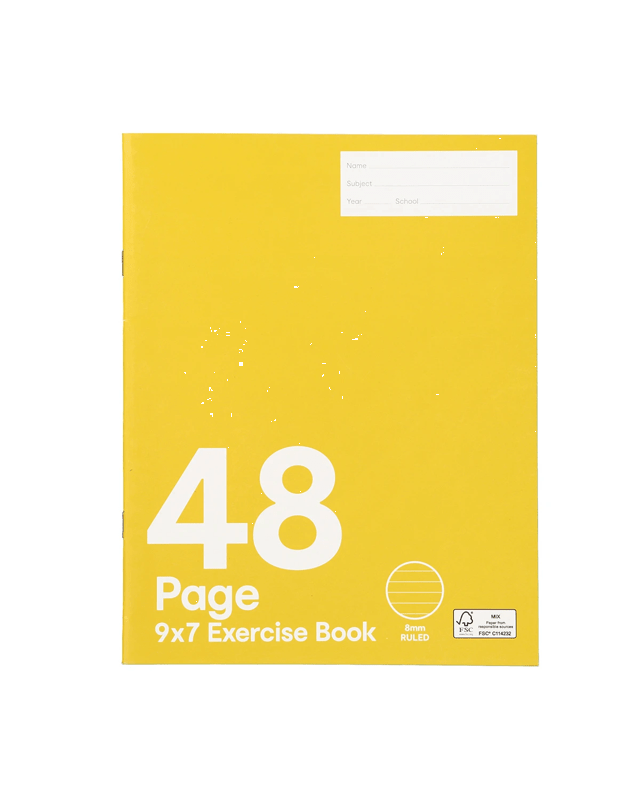 9in. x 7in. Exercise Book - 48 P