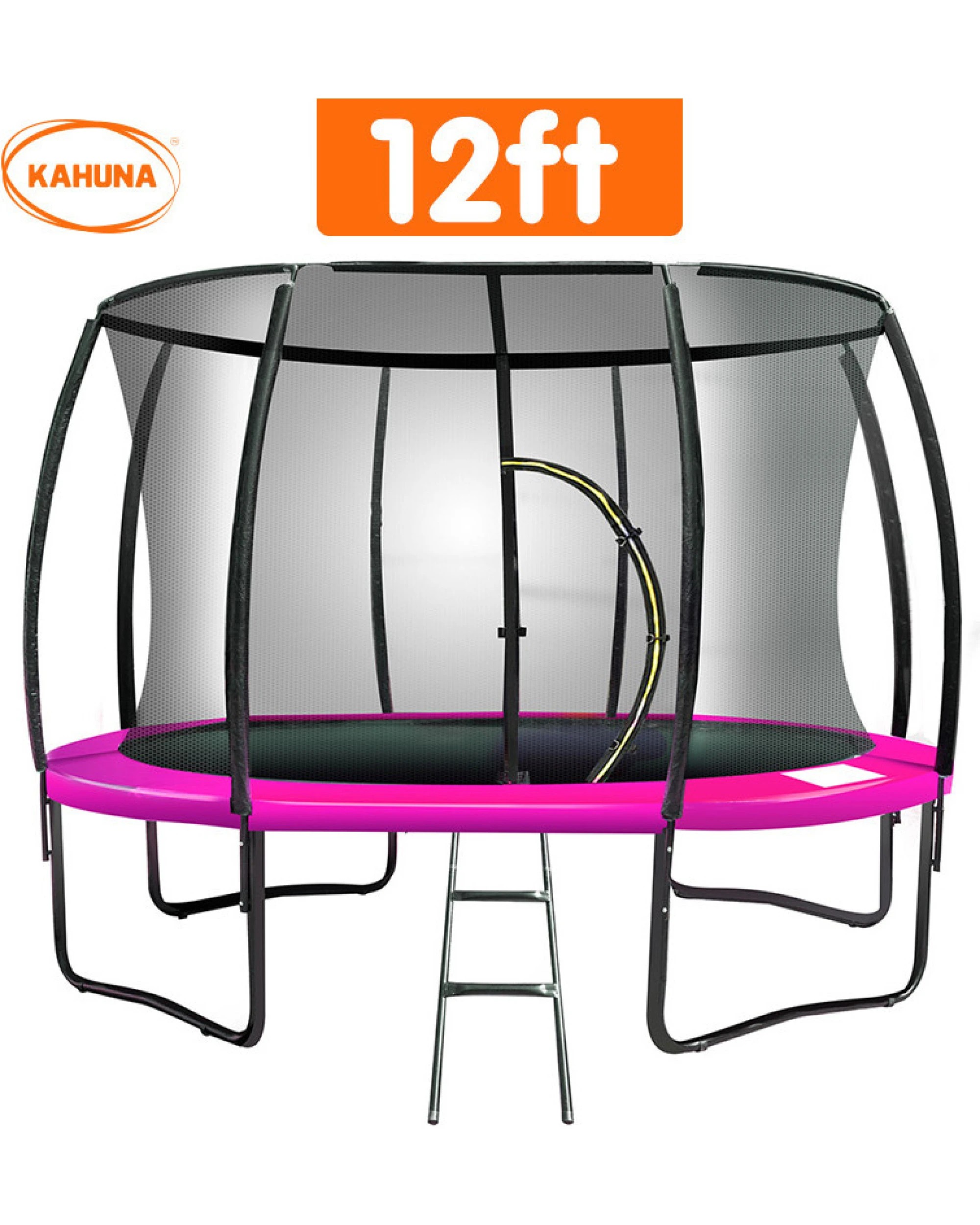 3 Kahuna 12 ft Trampoline - Pink, 3 of 7
