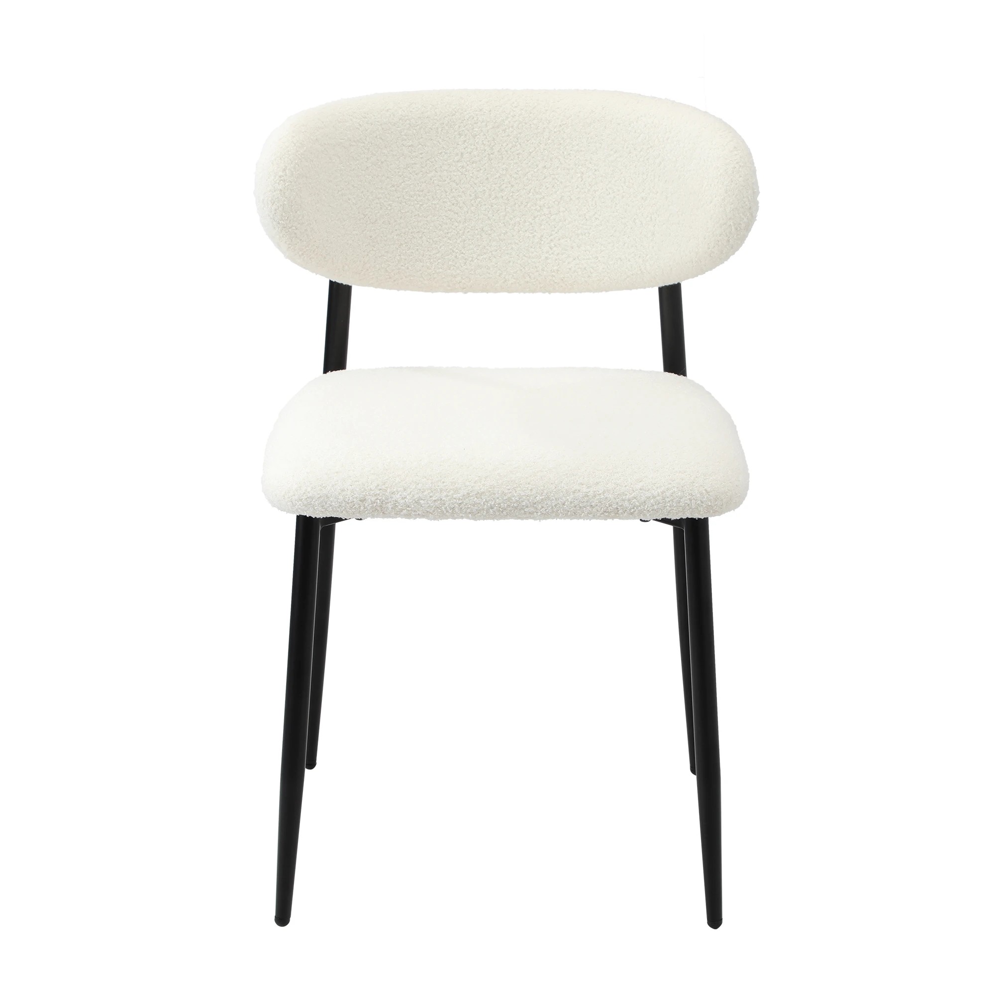 9 Oikiture 4x Dining Chairs Kitchen Chair Cafe Lounge Chair Boucle - Multi, 9 of 9