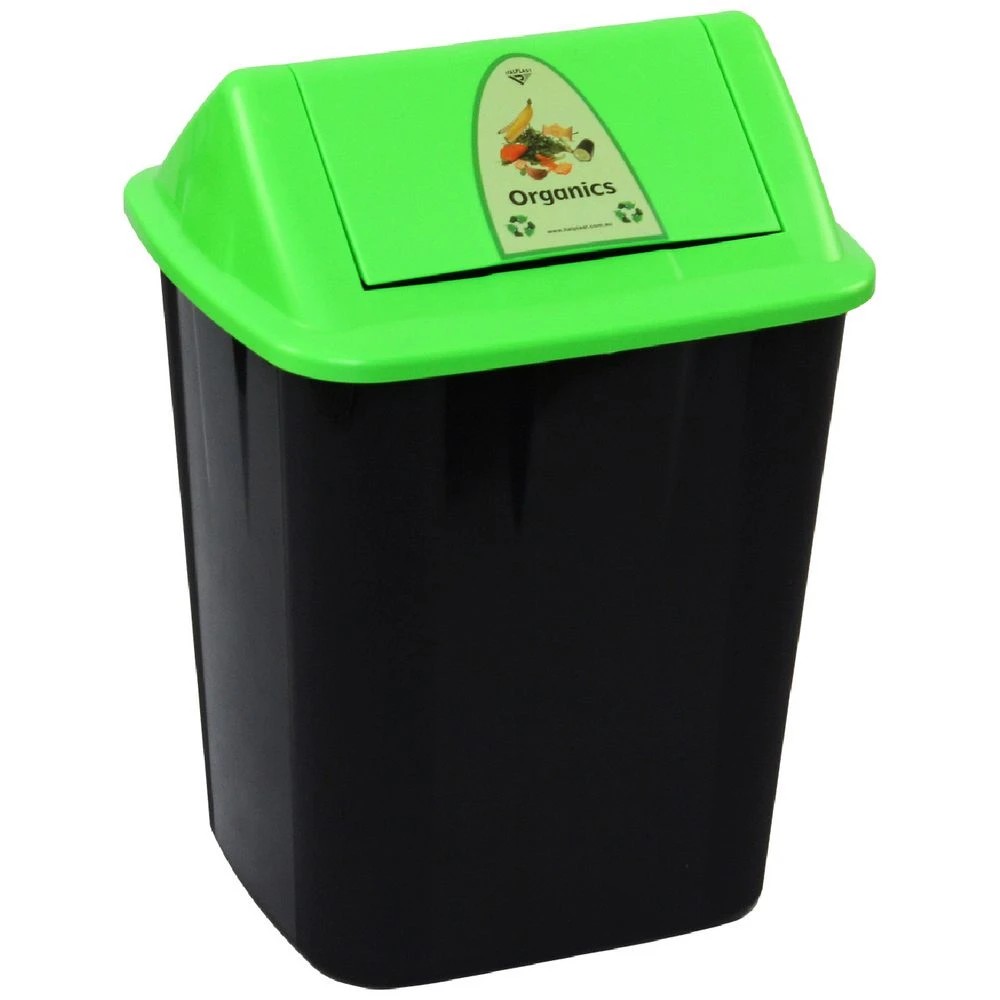 1 Italplast 32 Litre Organic Waste Separation Bin Green Lid, 1 of 2