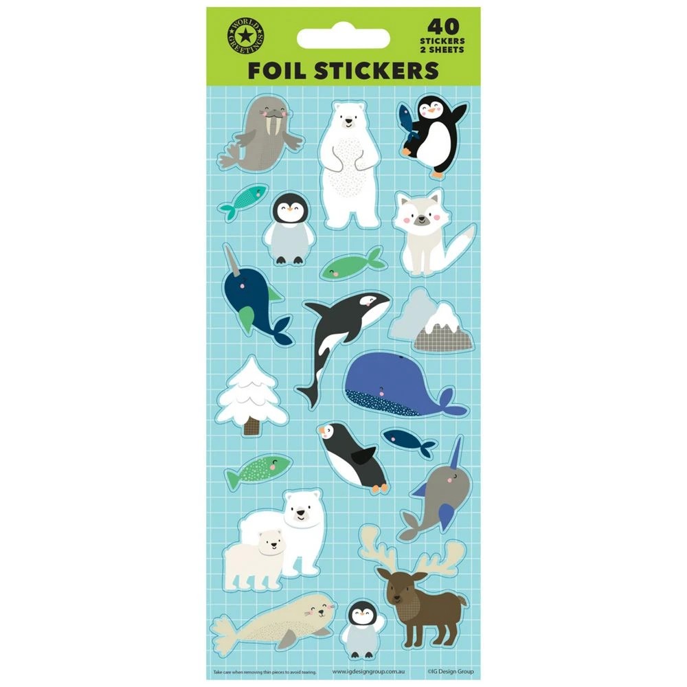 1 Artwrap Sticker Sheet Arctic Animals, 1 of 1