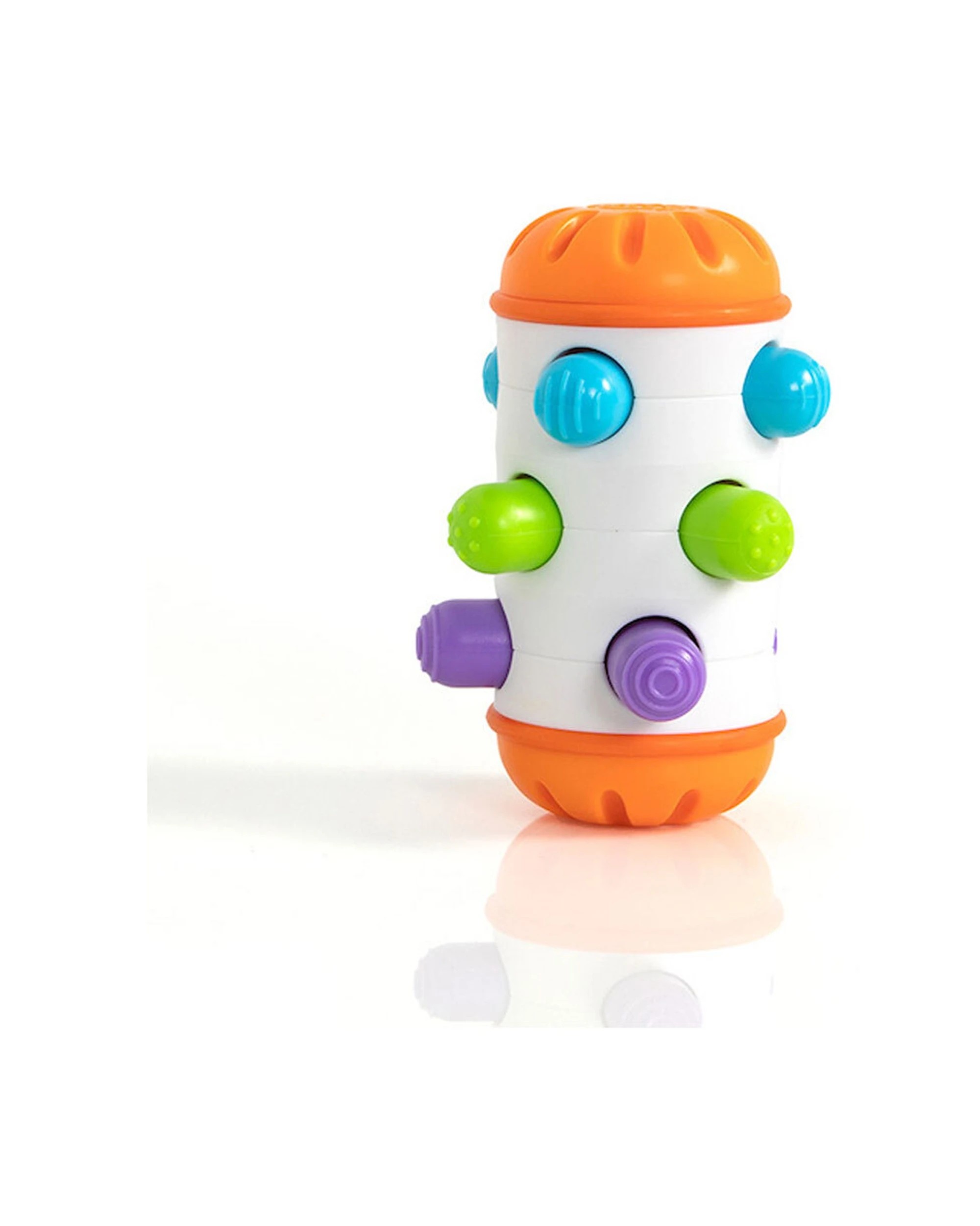 2 Fat Brain Toys Rolio Colourful Pegs Sensory Roll And Shake Rattle - Multi, 2 of 4