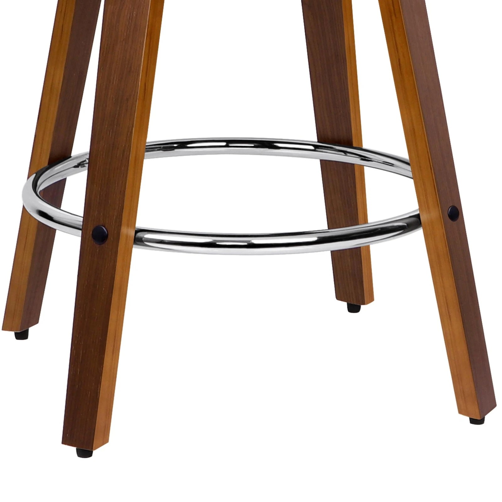 6 Alfordson 2x Swivel Bar Stools Eden Kitchen Wooden Dining Chair - White, 6 of 10