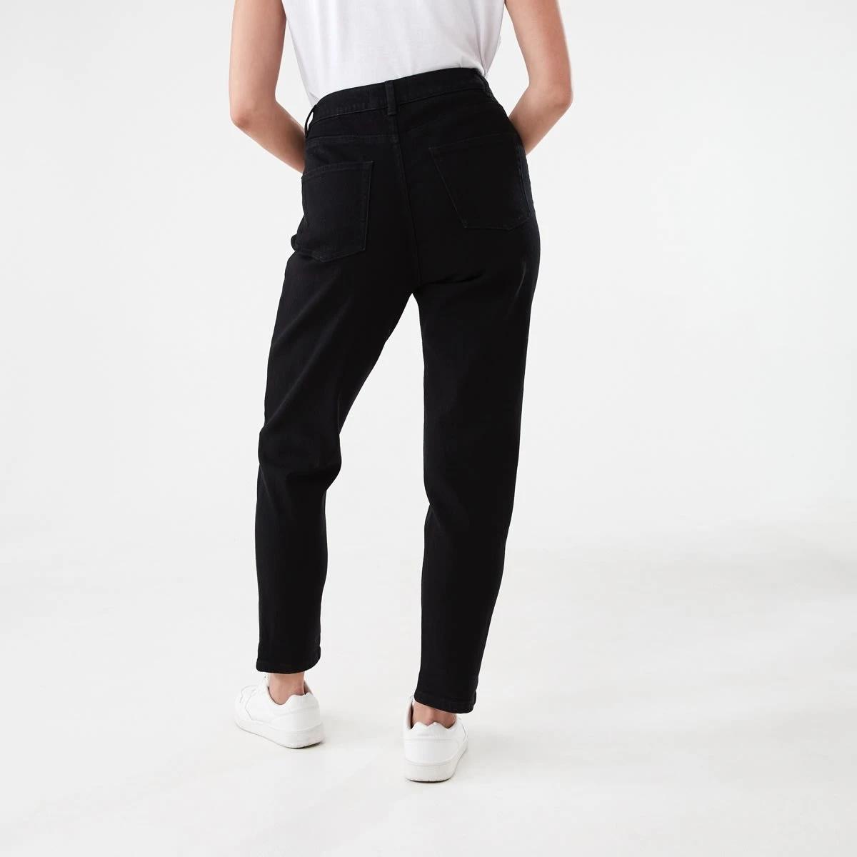 3 Mum Jeans BLACK WASH, 3 of 5