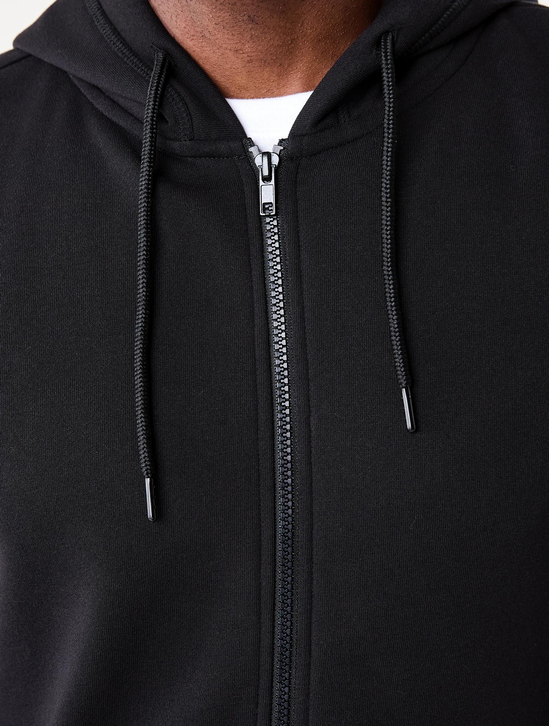 6 Zip Through Hoodie Black, 6 of 7