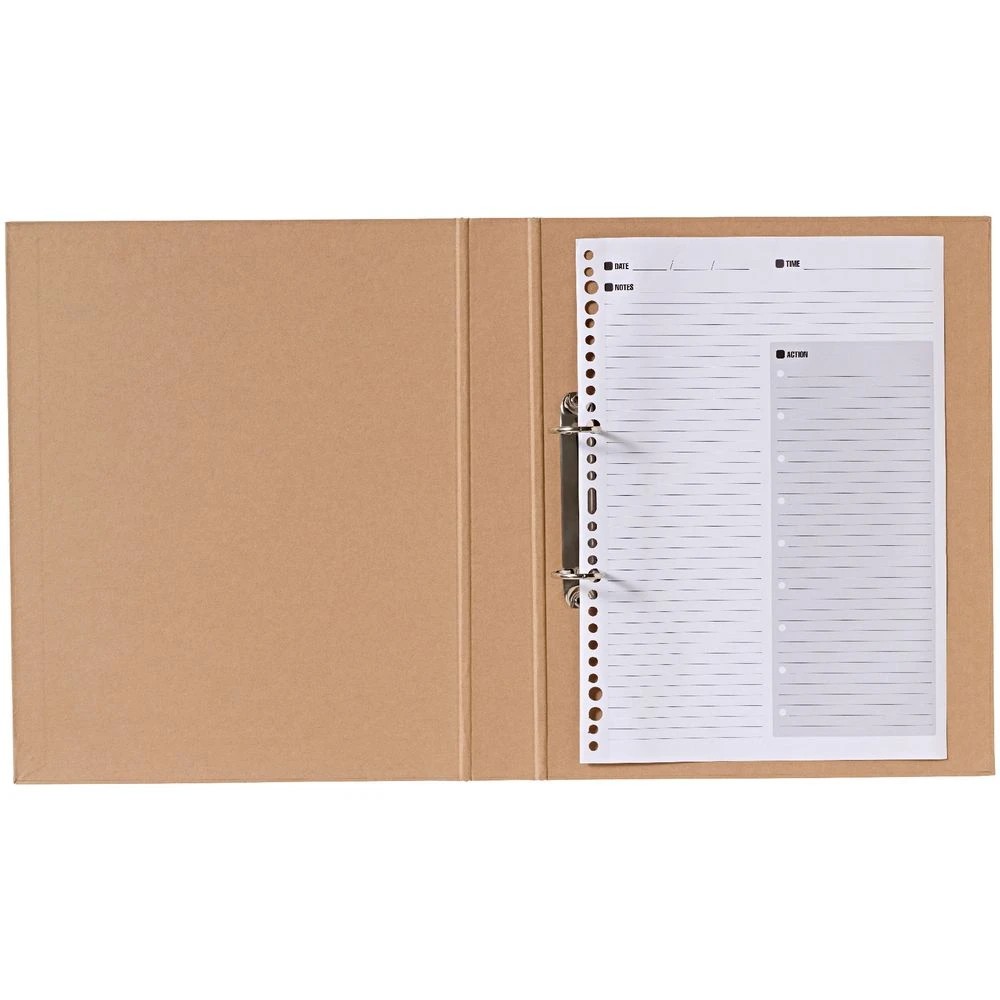 3 Otto A4 Recycled 2D Ring Binder Kraft, 3 of 3