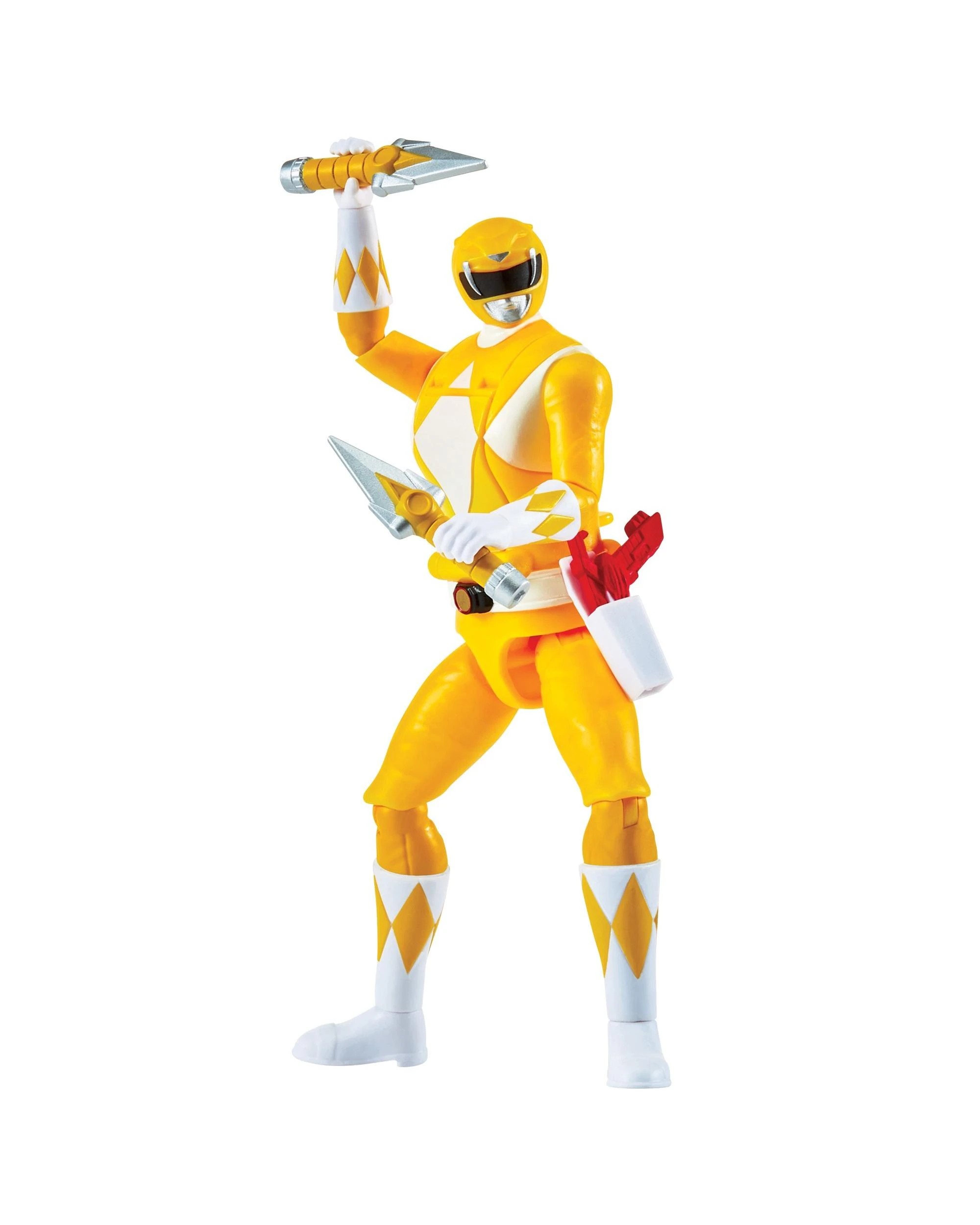 4 Mighty Morphin Power Rangers Re-Ignition Auto-Morphin Yellow Ranger Action Figure, 4 of 9