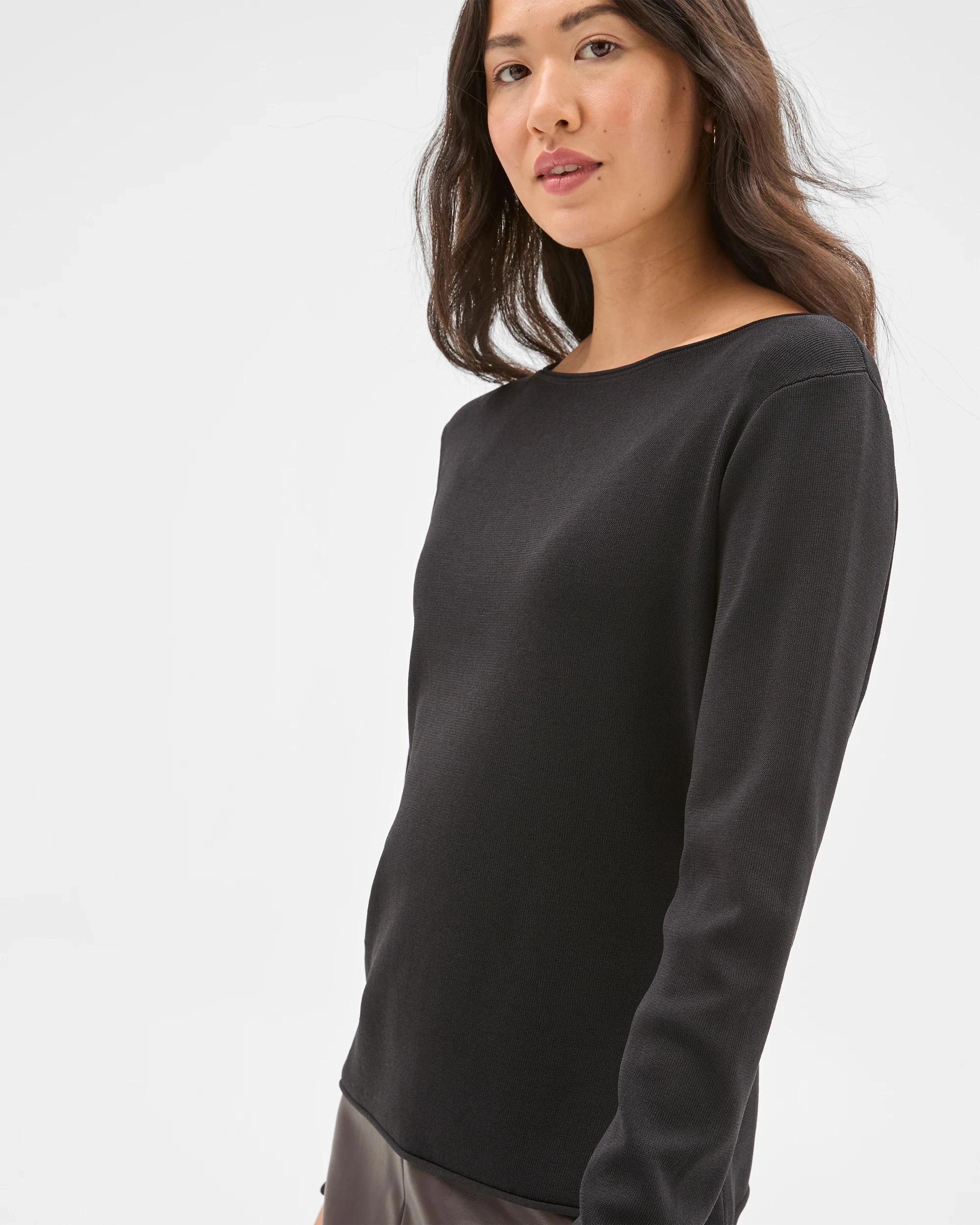 4 Preview Ultimate Long Sleeve Sweater BLACK, 4 of 6