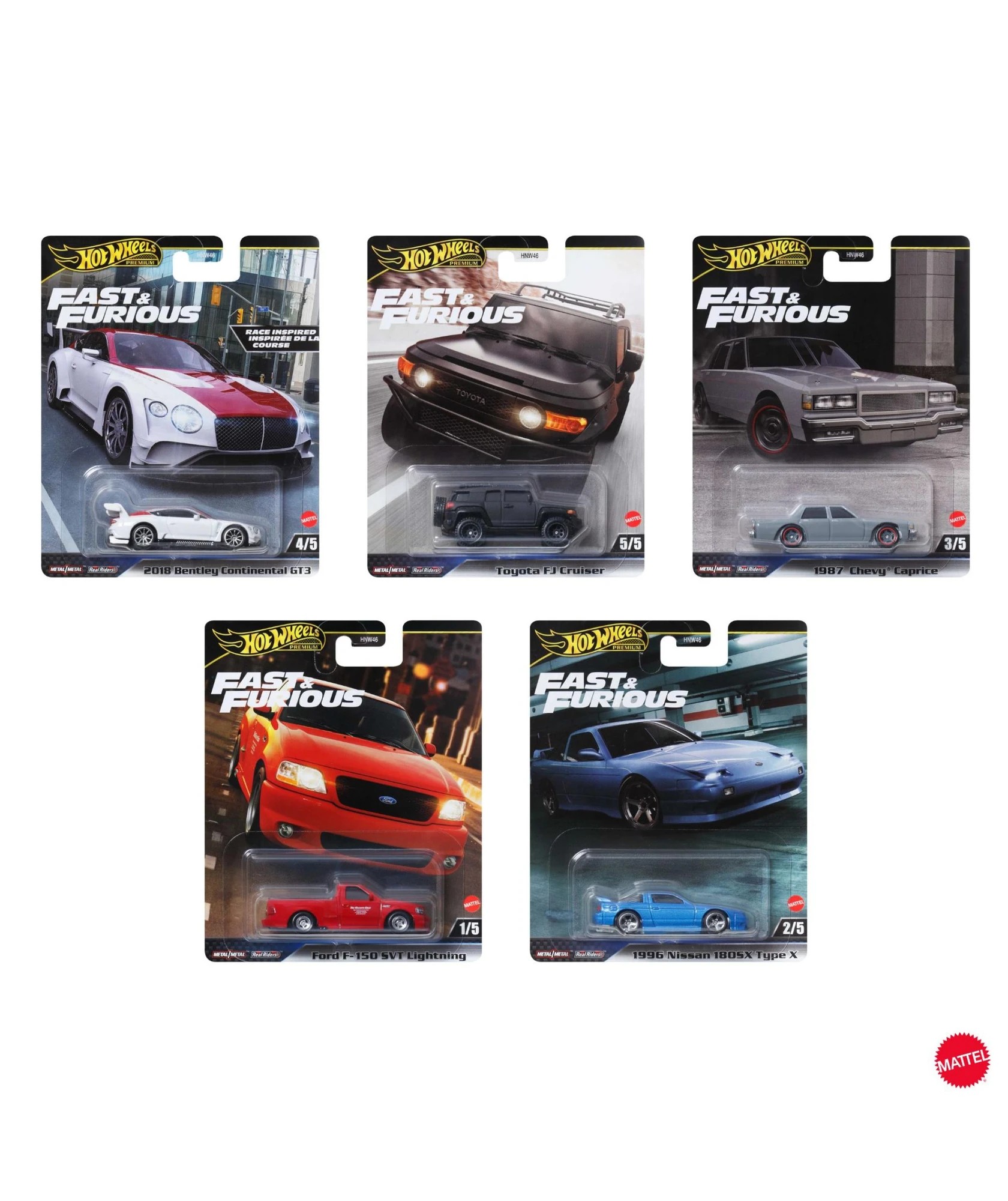 1 Hot Wheels Premium Fast & Furious Cars - Assorted* - Multi, 1 of 5