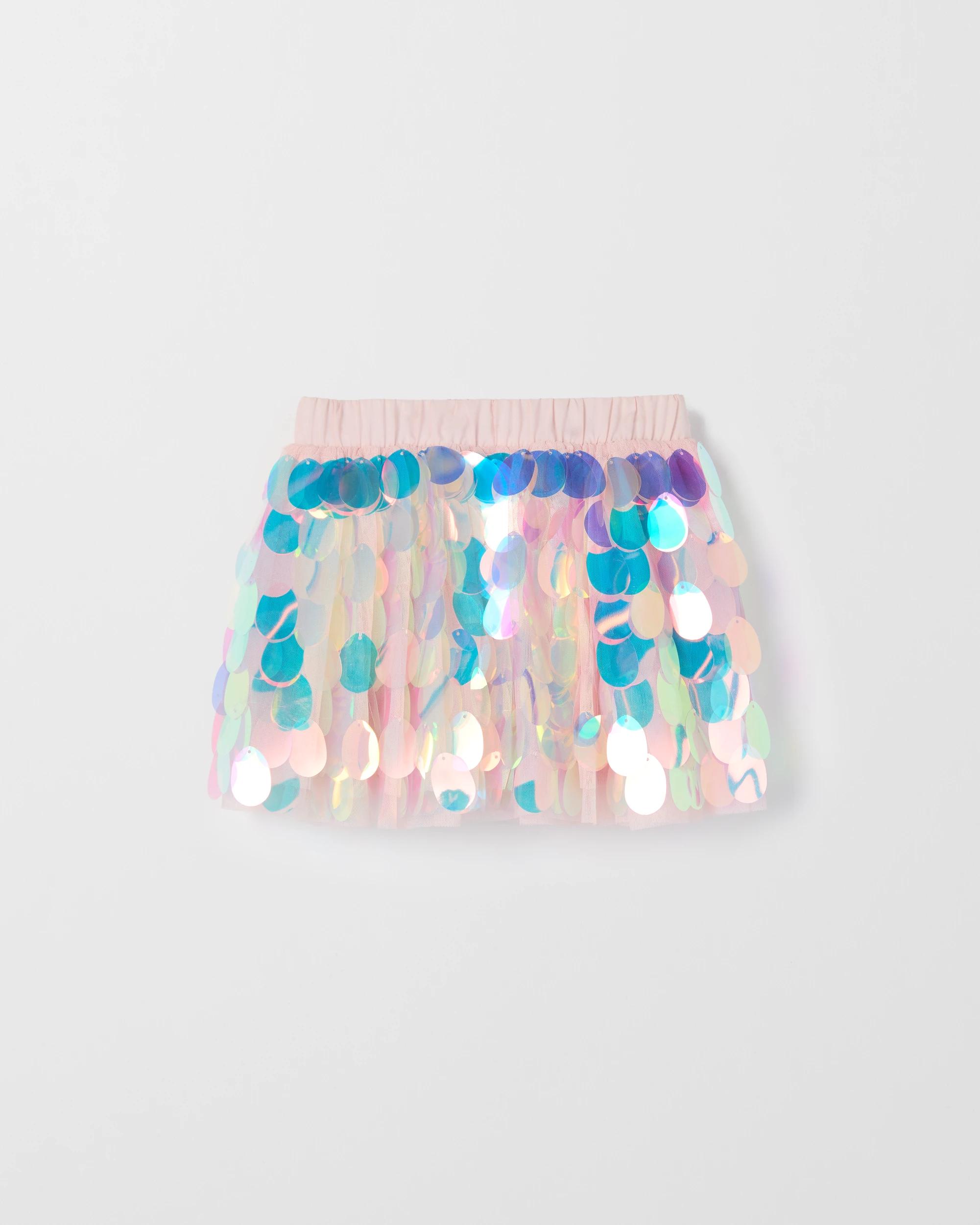 1 Target Kids Sequin Tulle Skirt IRIDESCENT, 1 of 2