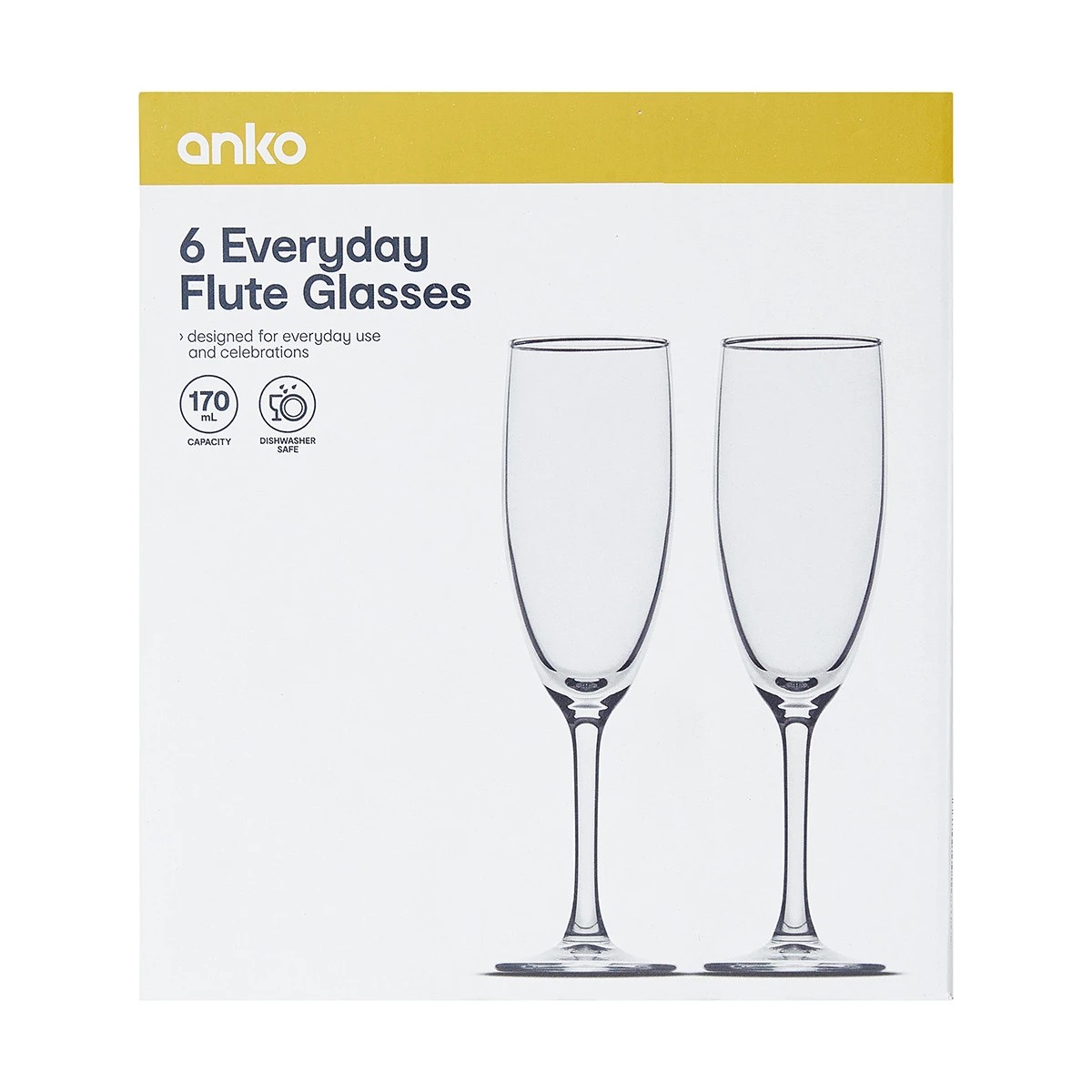 6 6 Everyday Flute Glasses, 6 of 6