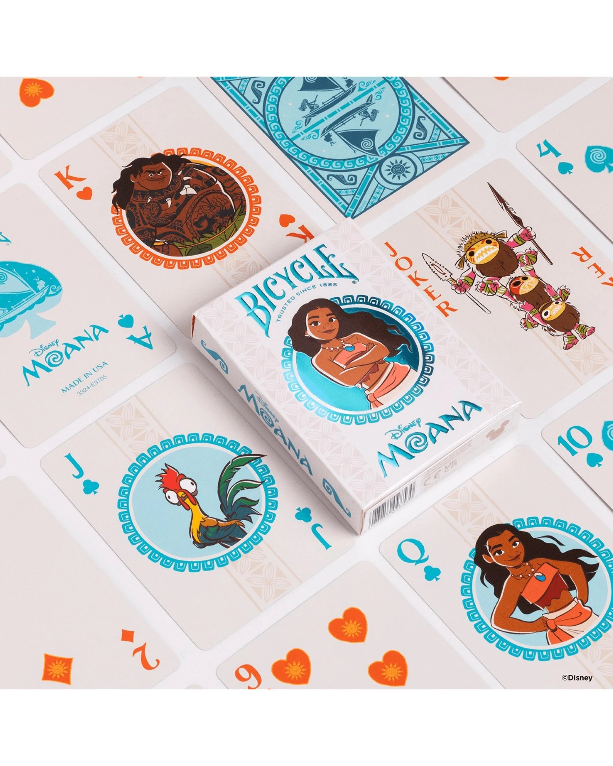 2 Bicycle Disney Moana Playing Cards, 2 of 6