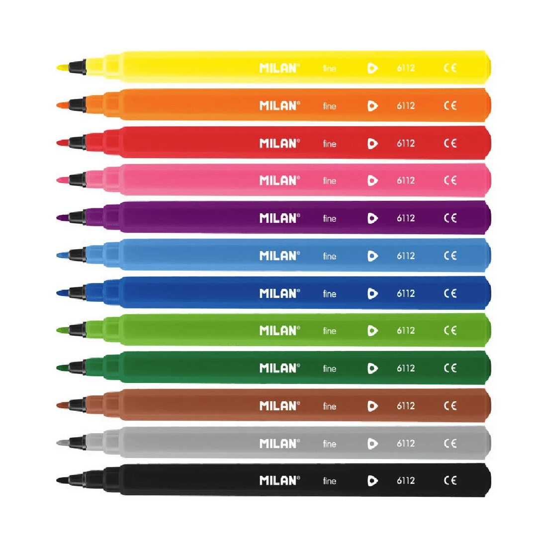 3 Milan Triangular Fine-Tip Fibre Pens 12 Pack, 3 of 4