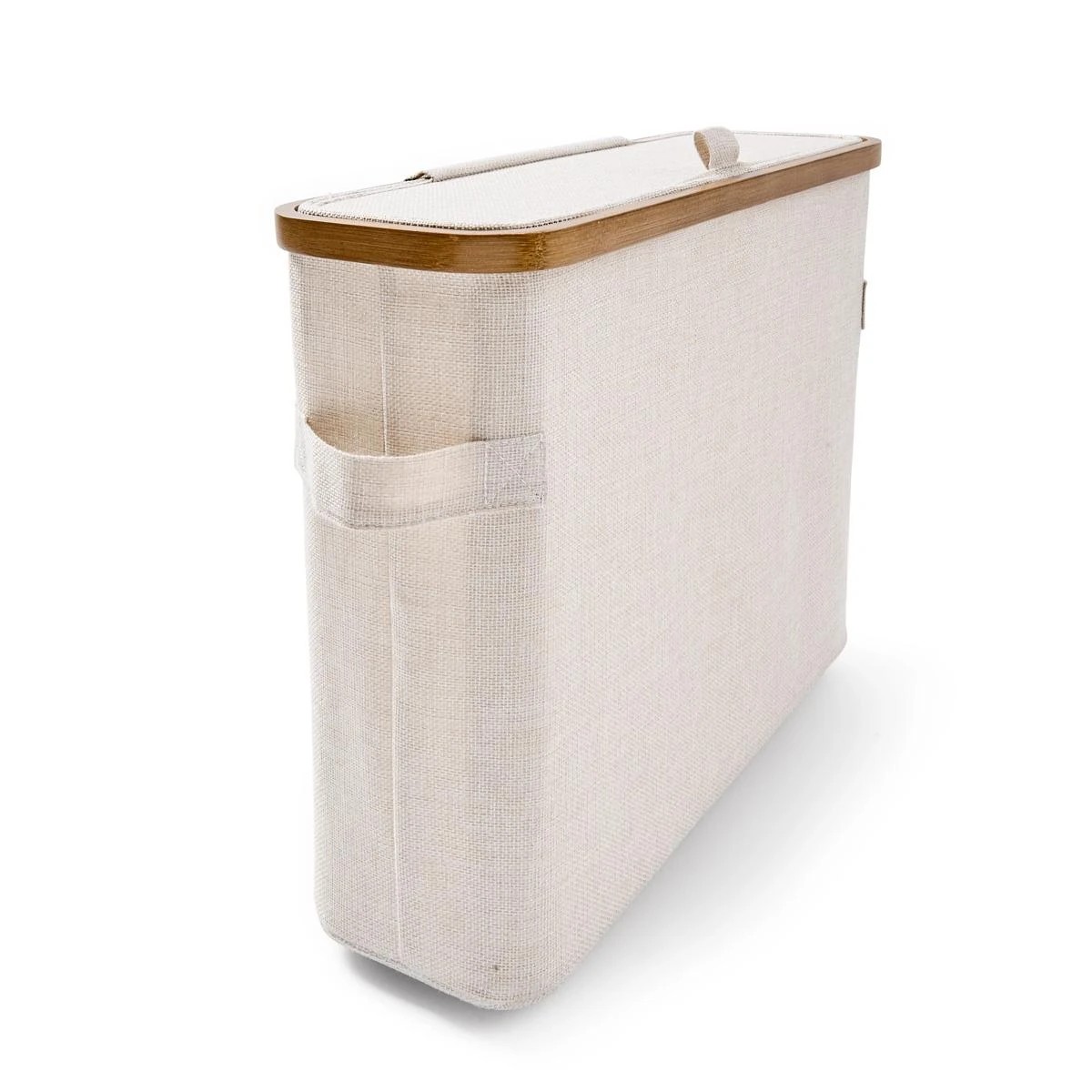 2 Linen Look Toilet Roll Holder, 2 of 9
