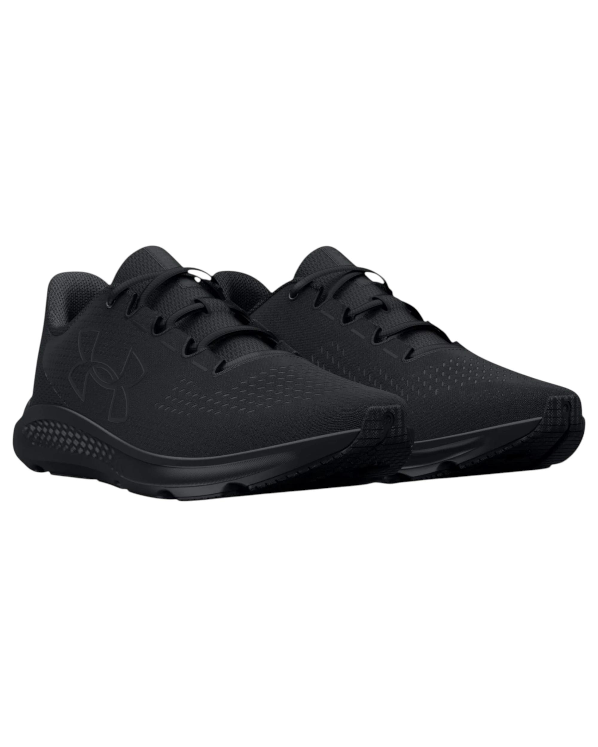 3 Under Armour Mens Charged Pursuit 3 Triple Black Athletic Shoes BLACK, 3 of 5