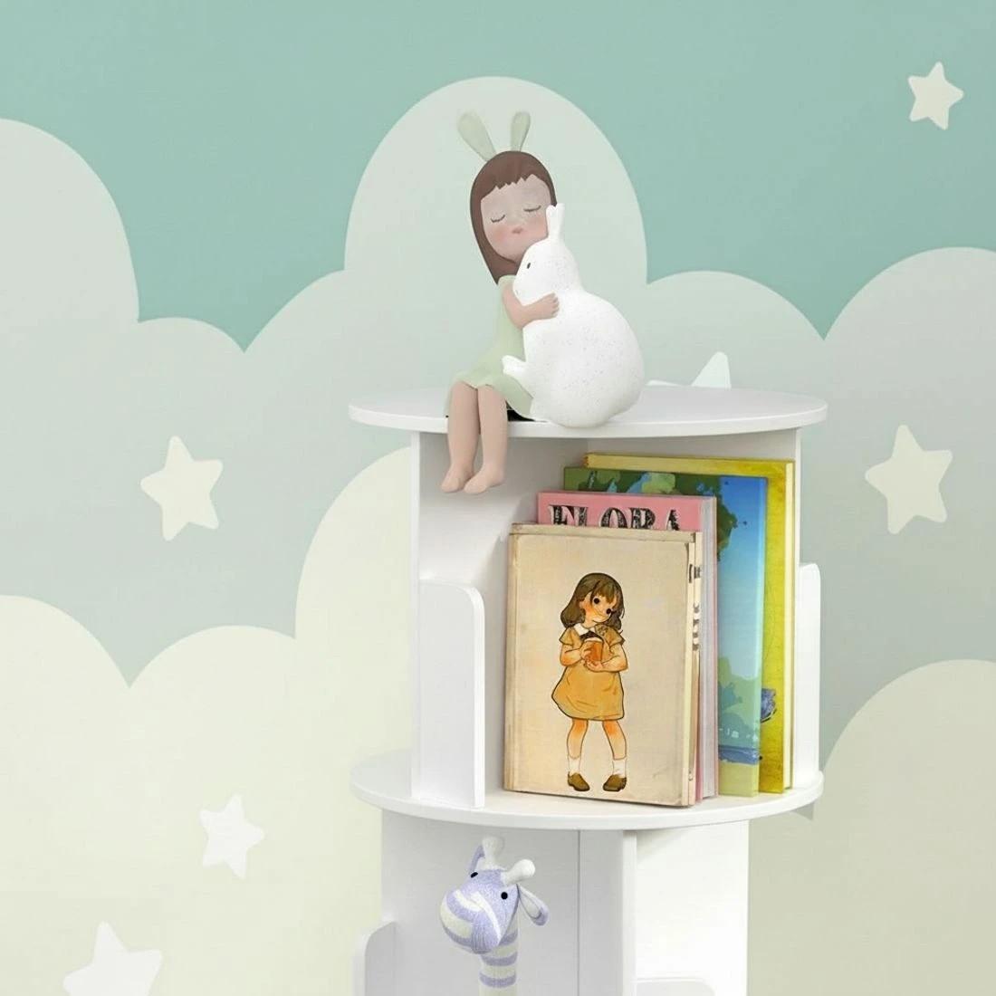 8 Artiss Bookshelf 4 Tiers EDIE - White, 8 of 8