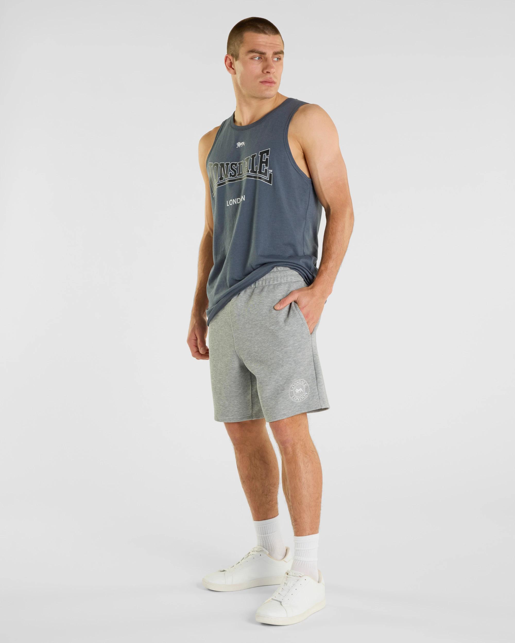6 Varsity Shorts - Lonsdale London GREY MARLE, 6 of 6