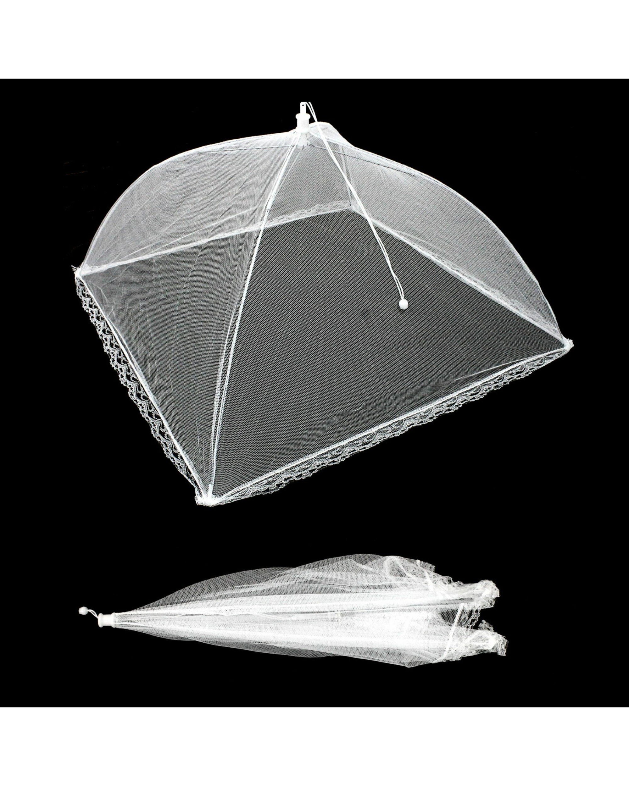 1 Durmaz Outdoor Folding Food Cover 45.5cm - White, 1 of 1