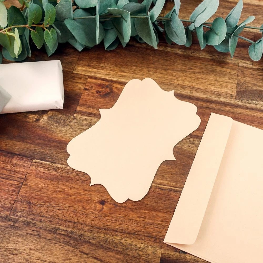 5 Quill 125 x 175mm Cards and Envelopes Vintage Die Cut 15 Pack, 5 of 5