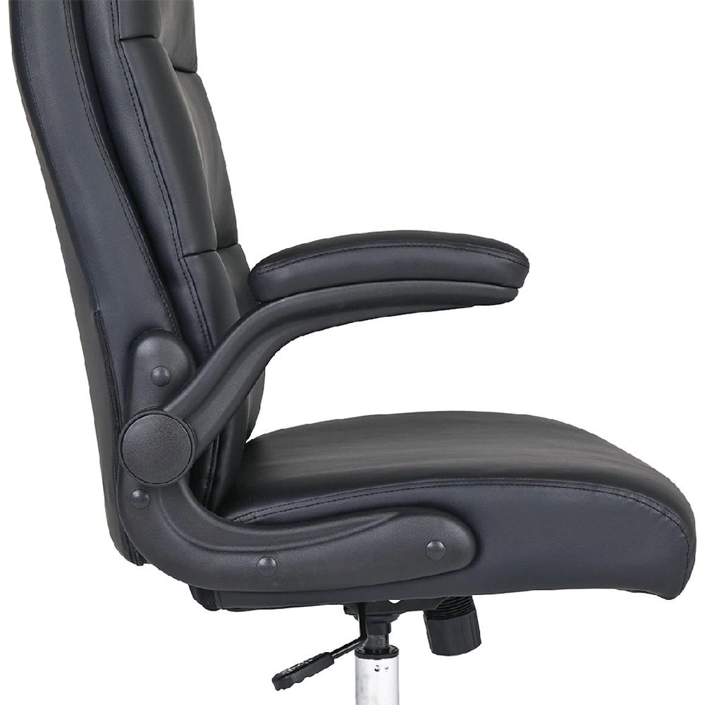 6 J.Burrows Stanton PU Chair Black Ergonomic Chairs and Desk Chairs, 6 of 10