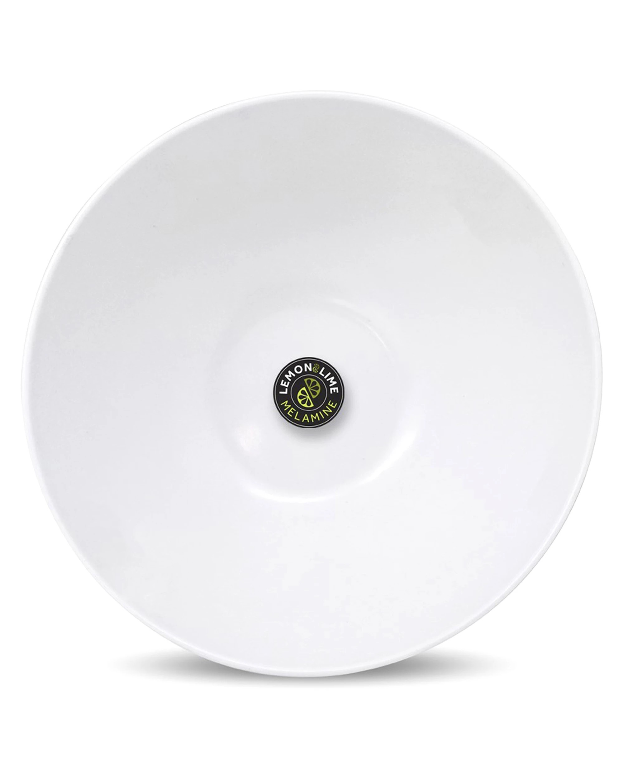 2 Lemon & Lime White Round Melamine Serving Bowl 30cm, 2 of 2