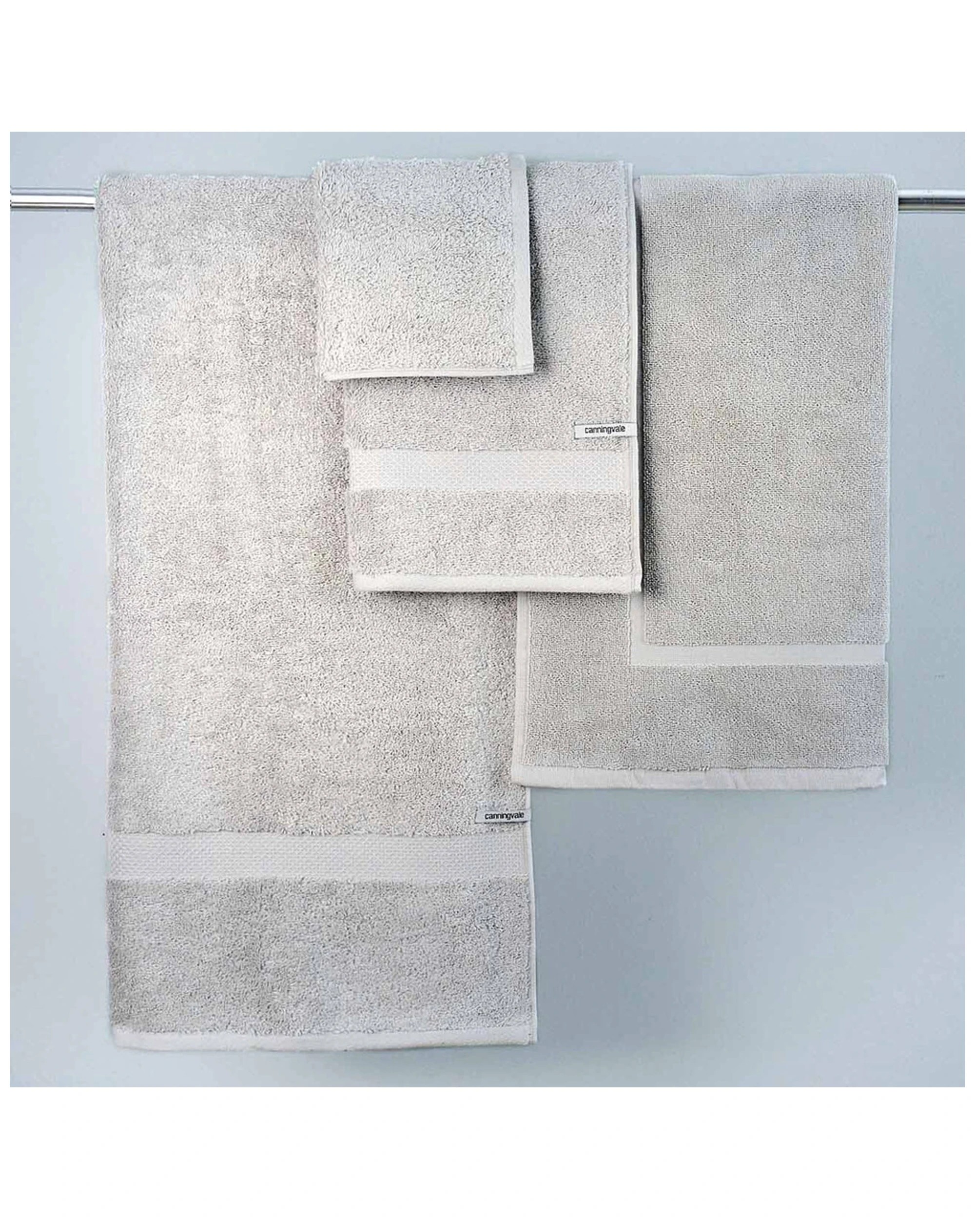 3 8pc Canningvale Royal Splendour Home Decor Bathroom Bath Towel Set
 - Silver, 3 of 3