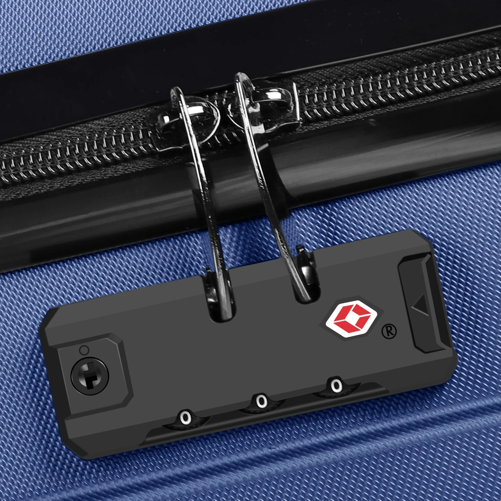 5 Alfordson Luggage 3PCS Set Suitcase Trolley TSA Carry on Hard Case - Blue, 5 of 10