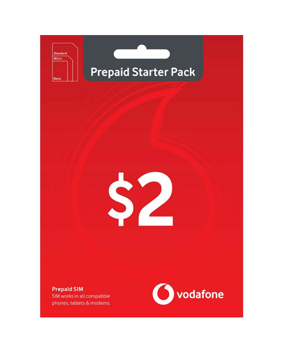 Vodafone $2 Prepaid Eco-SIM