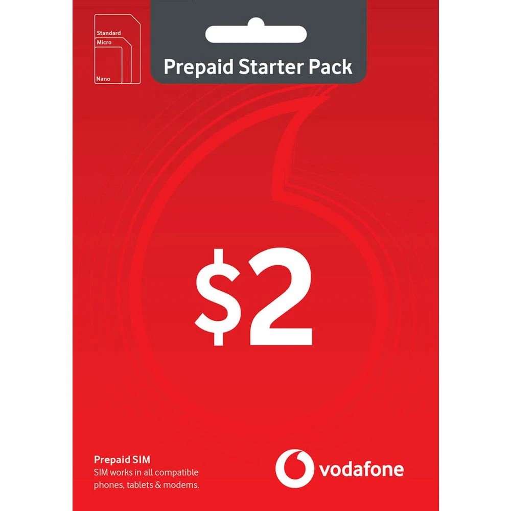 1 Vodafone $2 Prepaid Eco-SIM, 1 of 2