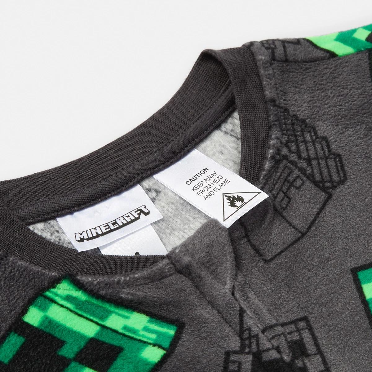 8 Minecraft License All-In-One Sleepsuit Minecraft, 8 of 9