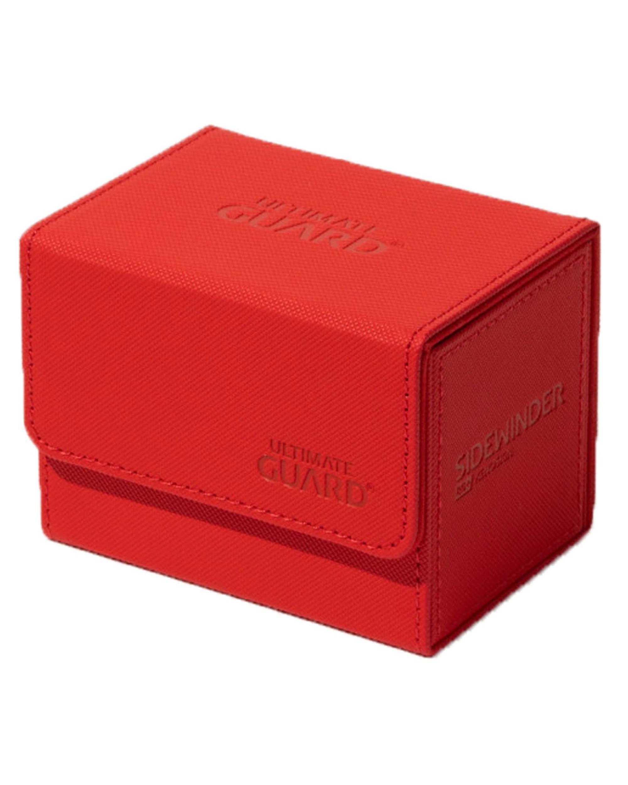 1 Ultimate Guard Sidewinder 80+ Xenoskin Monocolour Deck Box - Red, 1 of 6