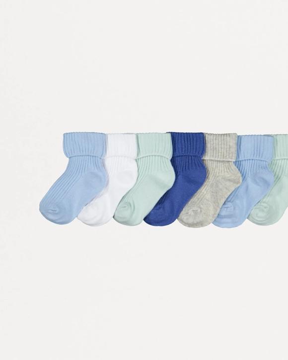 7 Pack Ribbed Socks