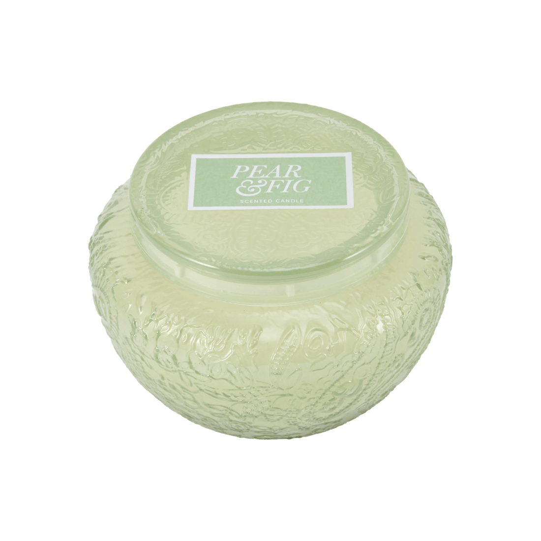 3 Green Embossed Candle, 3 of 6