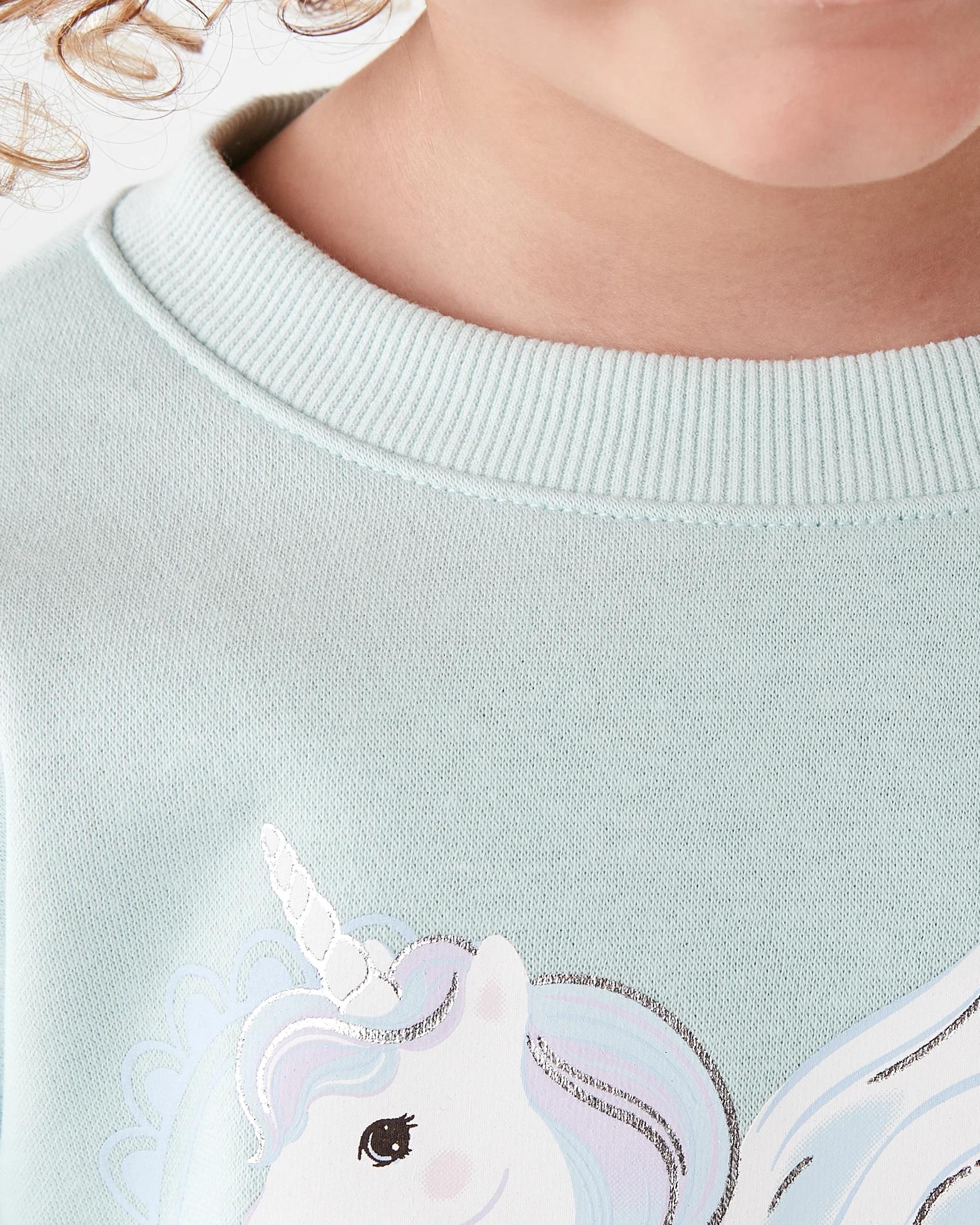 4 Print Crew Sweater Grn Uncrn, 4 of 8