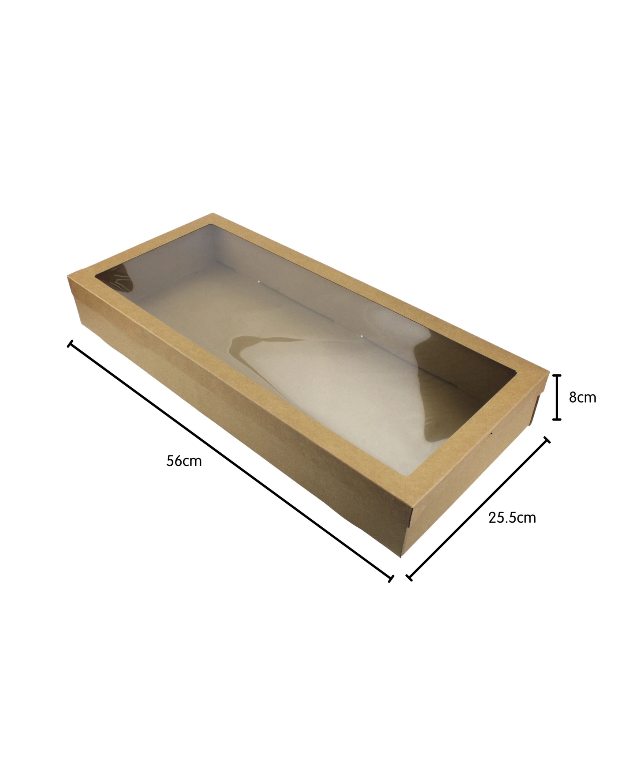 3 Alpen Eco Kraft Grazing Boxes with Lids 56cm x 25.5cm x 8cm Pack of 2 - Brown, 3 of 4