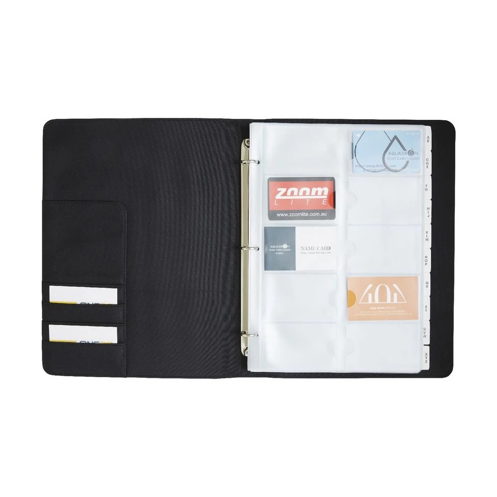 3 J.Burrows A4 Business Card Binder Black, 3 of 3