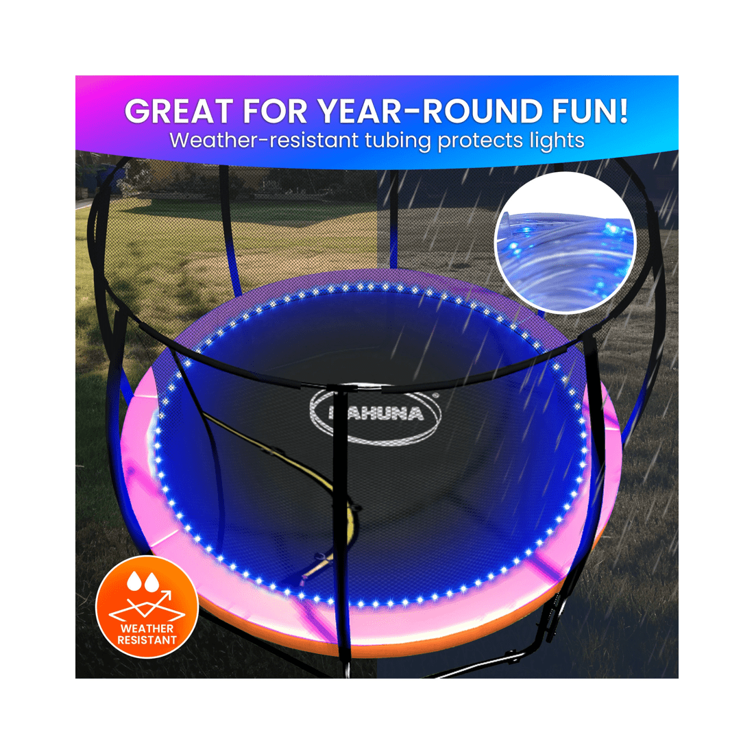 7 Kahuna LED Kit Suits 12ft Trampolines Multi-Colour Smart Motion Sensor Lighting with 16 colours, 7 of 10